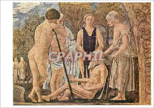 Cartes postales moderne Arezzo San Francesco Piero Della Francesca la Morte di Adamo