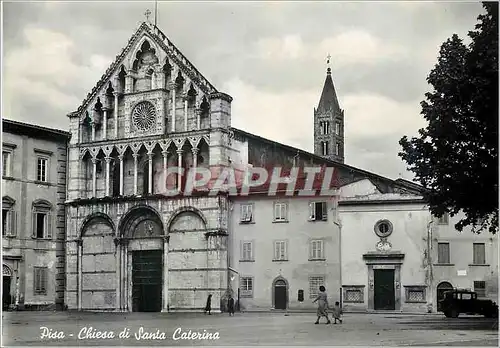 Moderne Karte Pisa Eglise de S Caterina