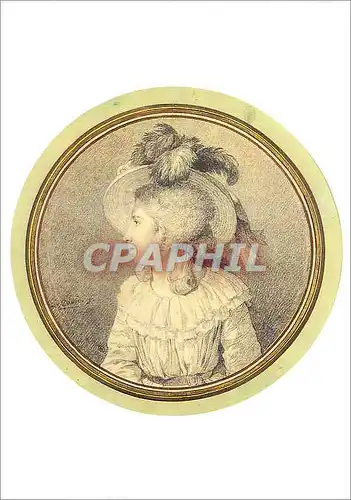 Cartes postales moderne Louvre Departement des Arts Graphiques Louis David 1748 1825 Portrait de Jeanne Suzanne Sedaine