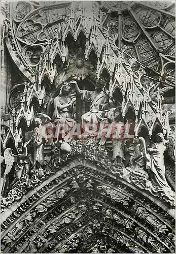 Cartes postales moderne Reims (Marne) Cathedrale Notre Dame (XIIIe s) Facade Occidentale