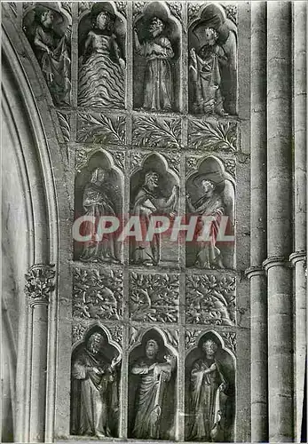 Cartes postales moderne Reims (Marne) la Cathedrale Notre Dame (XIIIe s) Portail Central (Interieur) Detail