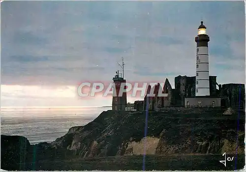 Cartes postales moderne La Pointe Saint Mathieu (Finistere) La Bretagne en Couleurs Coucher de Soleil
