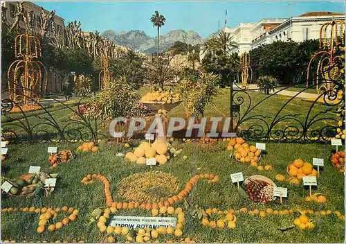 Moderne Karte Menton La Cote d'Azur French Riviera Perle de France