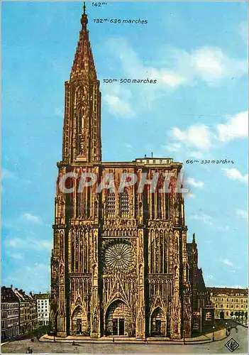 Moderne Karte Strasbourg La Cathedrale