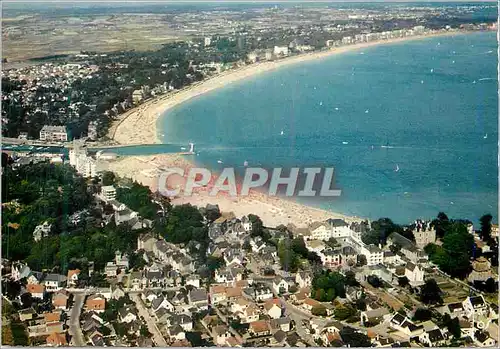 Moderne Karte La Baule Le Pouliguen (L A) La Bretagne en Couleurs Vue d'Ensemble des Plages