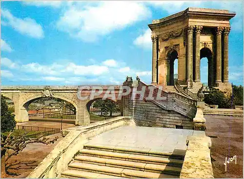 Cartes postales moderne Montpellier (Herault) Couleurs et Lumiere de France Aqueduc Saint Clement et le Peyrou (XVIIIe S