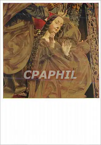 Cartes postales moderne Couronnement de la Vierge Detail St Veiter Schnitzerwerkstatt (um 1510)