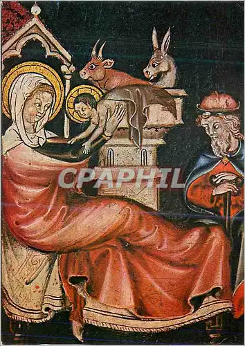 Cartes postales moderne Louvre Paris Geburt Christi Rheinische Schule um 1340