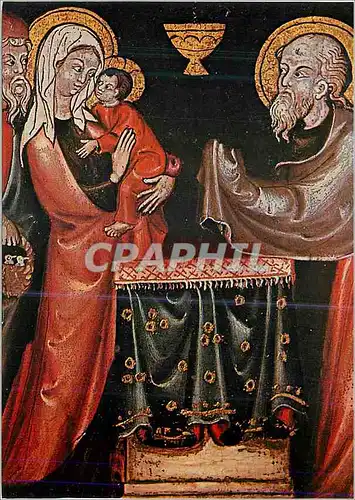 Cartes postales moderne Louvre Paris Darstellung im Tempel Rheinische Schule um 1340