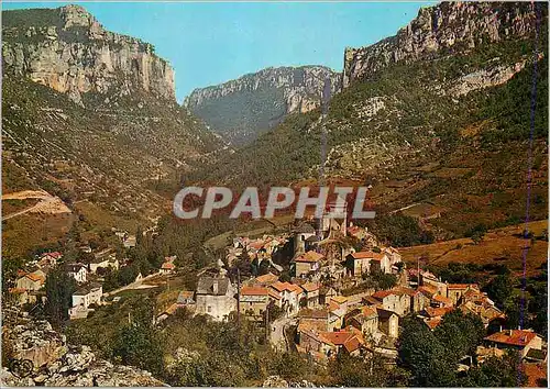 Cartes postales moderne En Parcourant les Gorges du Tarn Le Rozier Peyreleau et vue Panoramique sur l'entree des Gorges