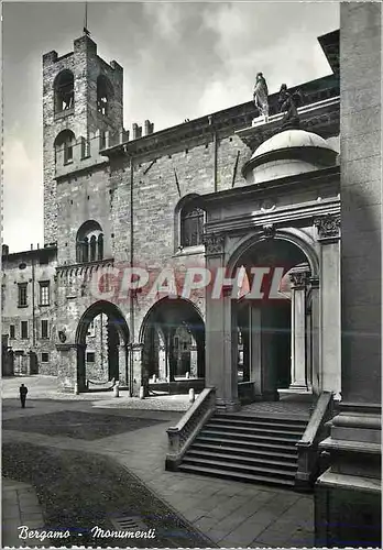 Moderne Karte Bergamo Monuments