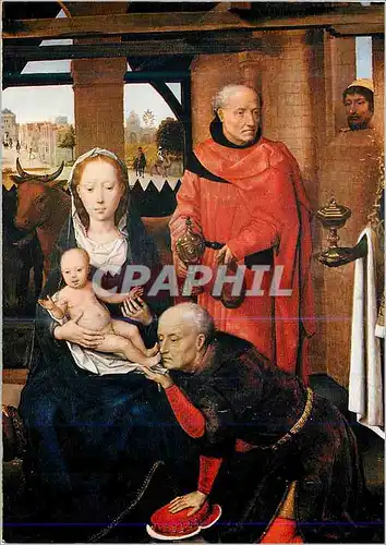 Cartes postales moderne Hans Memling l'Adoration des Mages Detail
