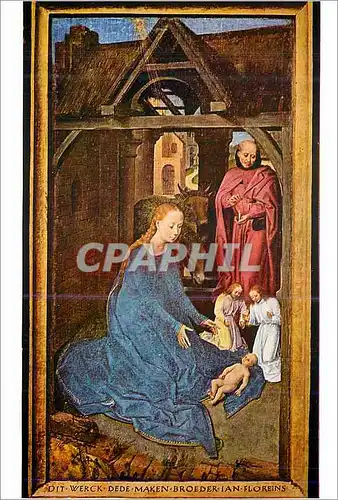 Cartes postales moderne H Memling l'Adoration des Mages (Detail la Nativite)