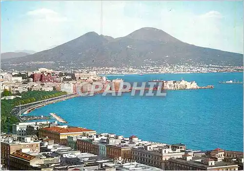 Moderne Karte Napoli Panorama et Golf