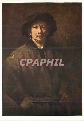 Cartes postales moderne Rembrandt Harmensz Van Rijn (1606 1669) le Grand Portrait de l'Artiste (Wien Kunsthistorisches M