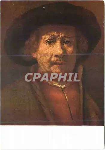 Moderne Karte Van Ryn Rembrandt son Portrait par lui Meme