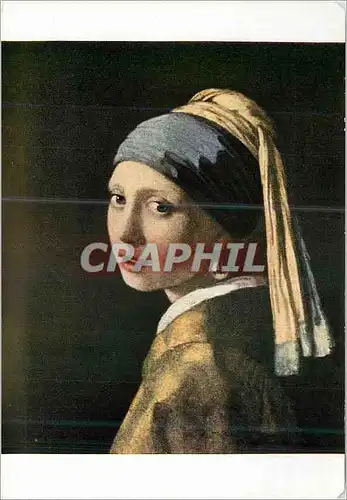 Cartes postales moderne Ecole Hollandaise Musee Royale Jan Van der Meer la Jeune Fille au Turban