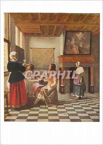 Moderne Karte National Gallery P de Hooch Interior of a Dutch House