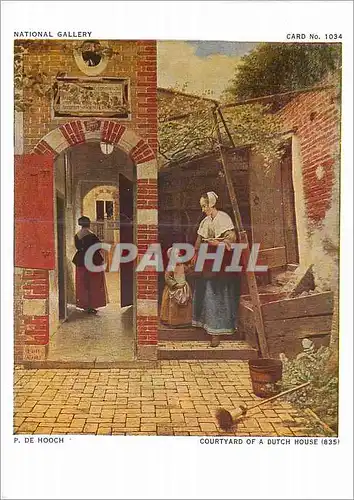 Cartes postales moderne National Gallery P de Hooch Courtyard of a Dutch House