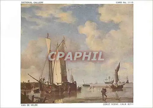 Cartes postales moderne National Gallery Van de Velde Coast Scene Calm