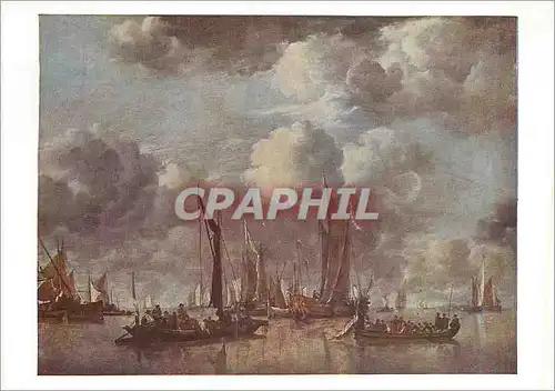 Moderne Karte National Gallery Cappellle River Scene With State Barge