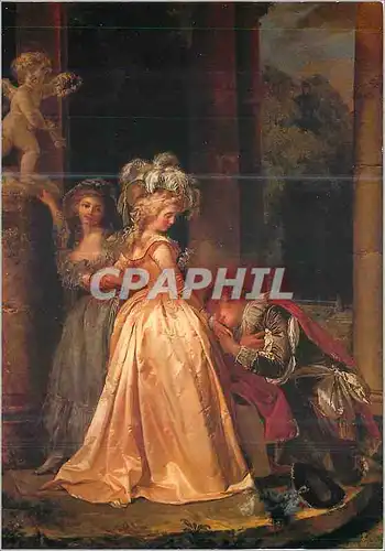 Cartes postales moderne Musee des Beaux Arts de Dijon (Cote d'Or) le Serment a l'Amour Huile sur Toile