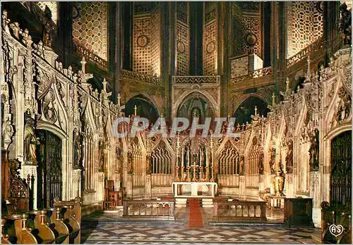 Cartes postales moderne Albi (Tarn) Ville d'Art Centre de Tourisme Interieur de la Basilique Sainte Cecile (XIIIe et XVe
