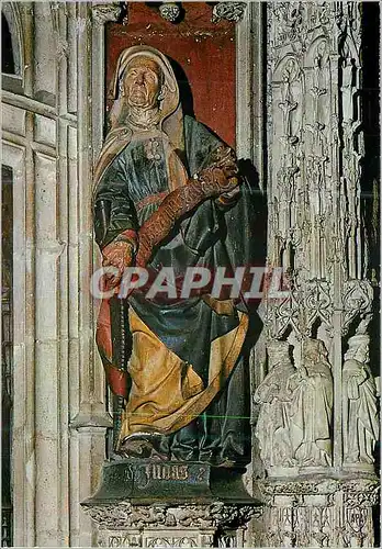 Moderne Karte Albi (Tarn) Basilique Ste Cecile (XIIIe S) Apotre St Jude Interieur du Grand Choeur