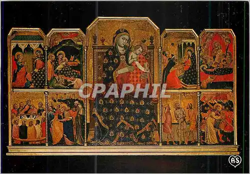 Cartes postales moderne Albi (Tarn) Basilique Ste Cecile (XIIIe S) Polyptique Ecole de Sienne (1345) Scenes de la Vie de