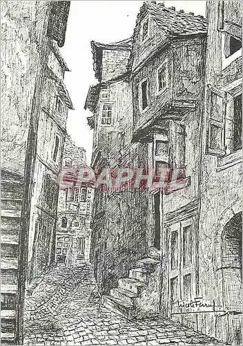 Cartes postales moderne En Parcourant le Vieux Mende Rue Saint Privat