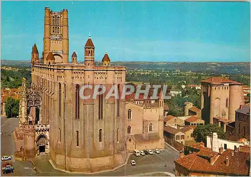 Cartes postales moderne Albi (Tarn) Ville d'Art Centre de Tourisme Vue Panoramique sur la Basilique Ste Cecile (XIIIe s)