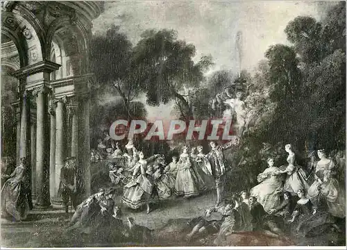 Cartes postales moderne Berlin Chateau de Charlottenburg Rejouissance en Plein Air par Nicolas Lancret