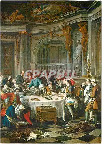 Cartes postales moderne Musee Conde Chantilly le Dejeuner d'Huitres de Troy