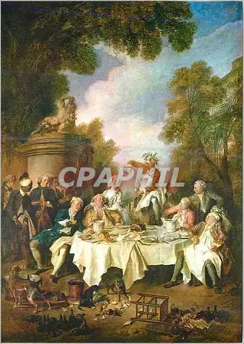 Cartes postales moderne Musee Conde Chantilly Lancret le Dejeuner de Jambon