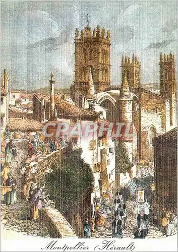 Cartes postales moderne Montpellier au Temps Jadis les Processions de la Fete Dieu
