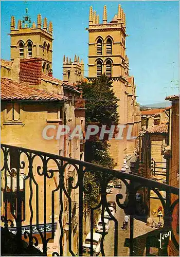 Cartes postales moderne Montpellier (Herault) la Cathedrale Saint Pierre Couleurs et Lumiere de France