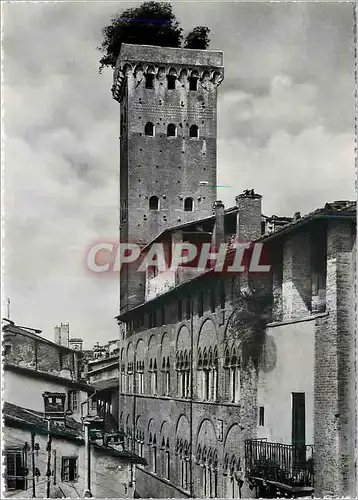 Moderne Karte Lucca Palazzo e Torre Alberata Dei Guinigi