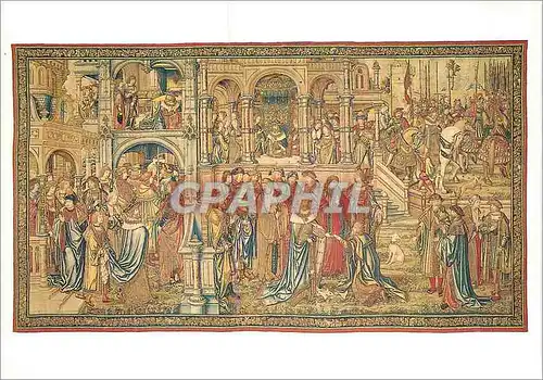 Moderne Karte Musee National de la Renaissance Chateau d'Ecouen (Val d'Oise) Tenture de David Bruxelles