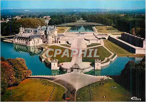 Moderne Karte Chantilly (Oise) Vue Aerienne le Chateau