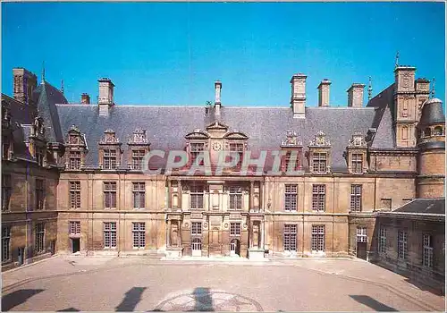 Moderne Karte Musee National de la Renaissance Chateau d'Ecouen (Val d'Oise) Facade Nord sur Cour