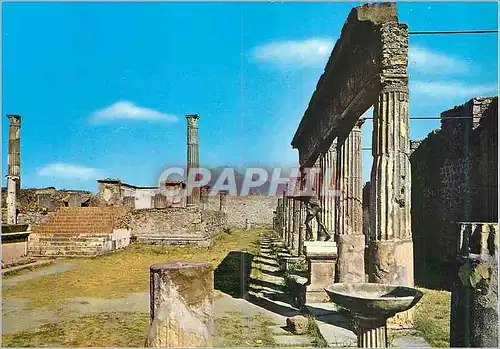 Moderne Karte Pompei Temple d'Apollon