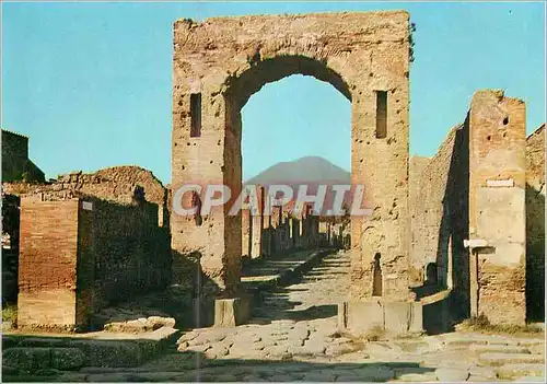 Moderne Karte Pompei Fouilles Arc de Caligula