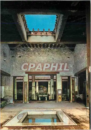 Cartes postales moderne Pompei Fouilles Maison des vettli Atrlum