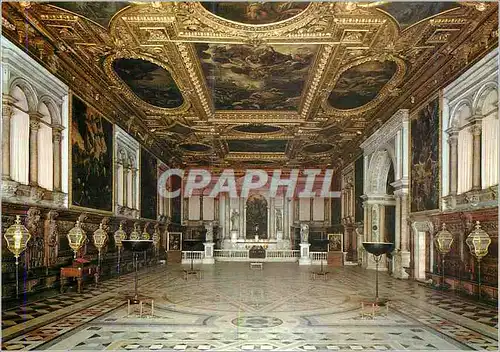 Cartes postales moderne Venezia Scuola Grande di San Rocco La grande Salle