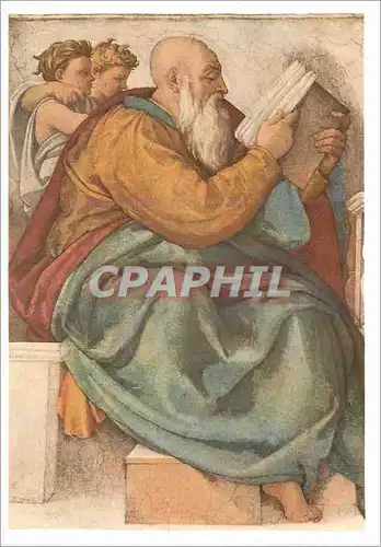 Cartes postales moderne Profeta Zacherias Michelangelo Roma Cappella Sistina