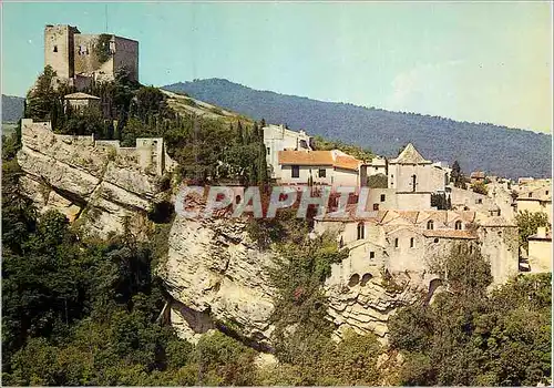 Moderne Karte Vaison la Romaine (84 Vaucluse) La vieille ville et les ruines du Chateau des Comtes de Toulouse