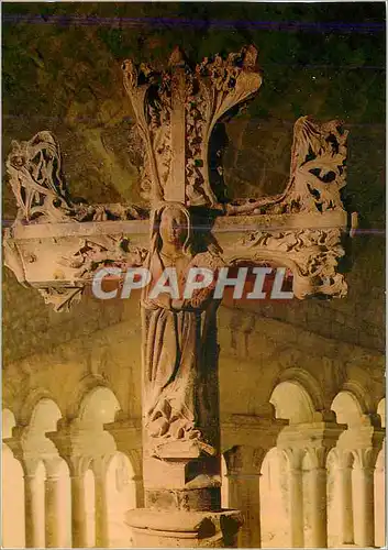 Moderne Karte Vaison la Romaine (84 Vaucluse) Cloitre de la Cathedrale Croix a double face (XVe s) la Vierge