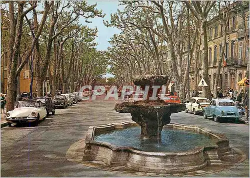 Cartes postales moderne Aix En Provence La Cite du Roy Rene Fontaine des Neuf Canans sur le Cours Mirabeau