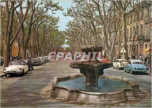 Moderne Karte Aix En Provence La Cite du Roy Rene Fontaine des Neuf Canans sur le Cours Mirabeau