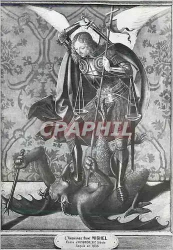 Cartes postales moderne Ecole d'Avigno XVe s Liefericke (josse) L'Archange St Michel